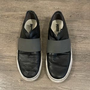 Black Puma Slip-Ons